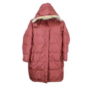LL Bean Ultrawarm Down Coat Three Quarter Length Rosewood Size 1X